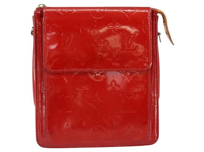 LOUIS VUITTON Bolsa Accesorio Motto Monogram Vernis Roja M91137 LV Auth gh1058 - vista 13