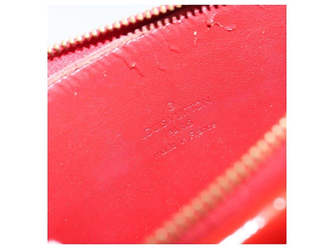 LOUIS VUITTON Bolsa Accesorio Motto Monogram Vernis Roja M91137 LV Auth gh1058 - vista 17
