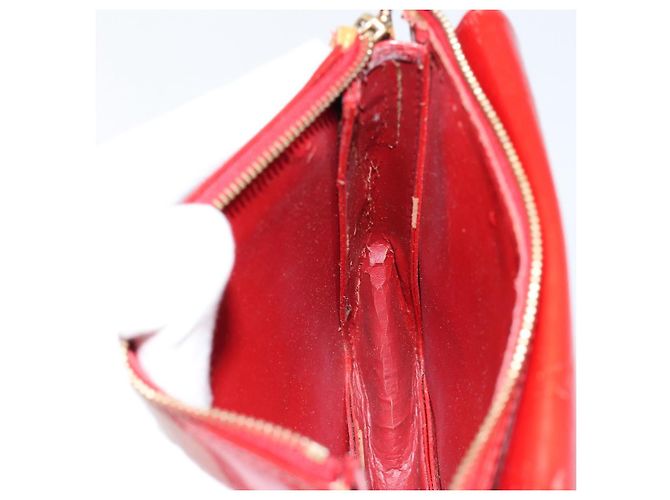 LOUIS VUITTON Bolsa Accesorio Motto Monogram Vernis Roja M91137 LV Auth gh1058 - vista 18