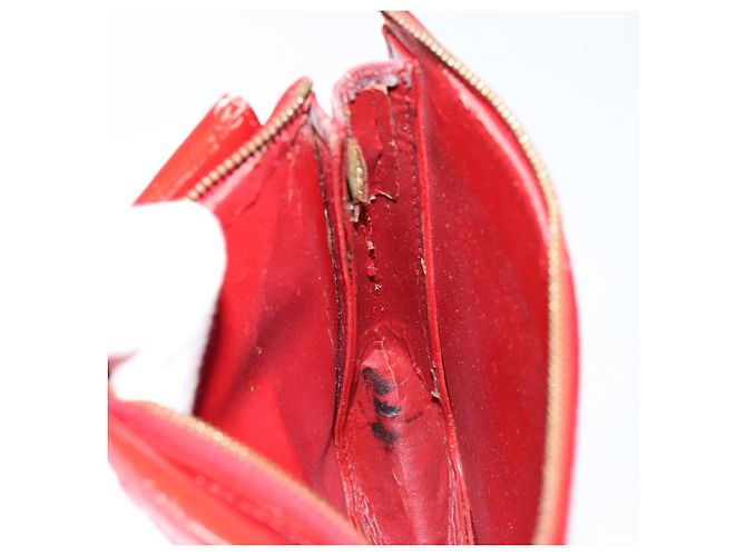 LOUIS VUITTON Bolsa Accesorio Motto Monogram Vernis Roja M91137 LV Auth gh1058 - vista 19