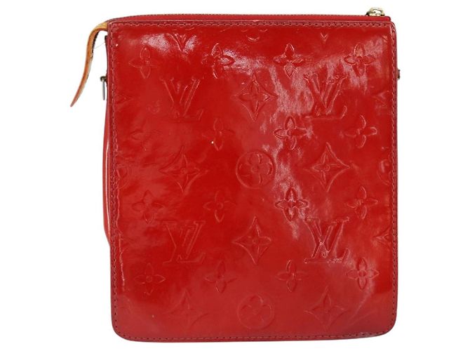 LOUIS VUITTON Bolsa Accesorio Motto Monogram Vernis Roja M91137 LV Auth gh1058 - vista 2