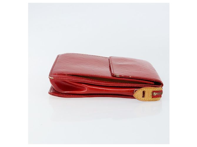 LOUIS VUITTON Bolsa Accesorio Motto Monogram Vernis Roja M91137 LV Auth gh1058 - vista 3