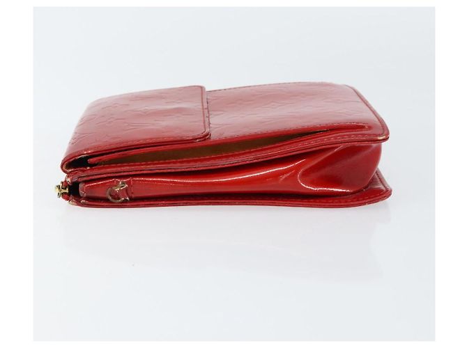 LOUIS VUITTON Bolsa Accesorio Motto Monogram Vernis Roja M91137 LV Auth gh1058 - vista 4