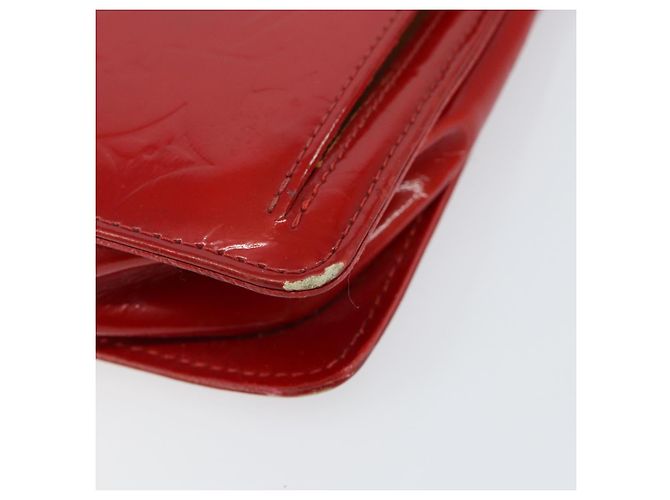 LOUIS VUITTON Bolsa Accesorio Motto Monogram Vernis Roja M91137 LV Auth gh1058 - vista 7