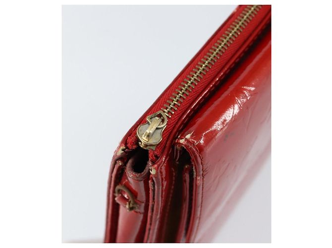 LOUIS VUITTON Bolsa Accesorio Motto Monogram Vernis Roja M91137 LV Auth gh1058 - vista 8