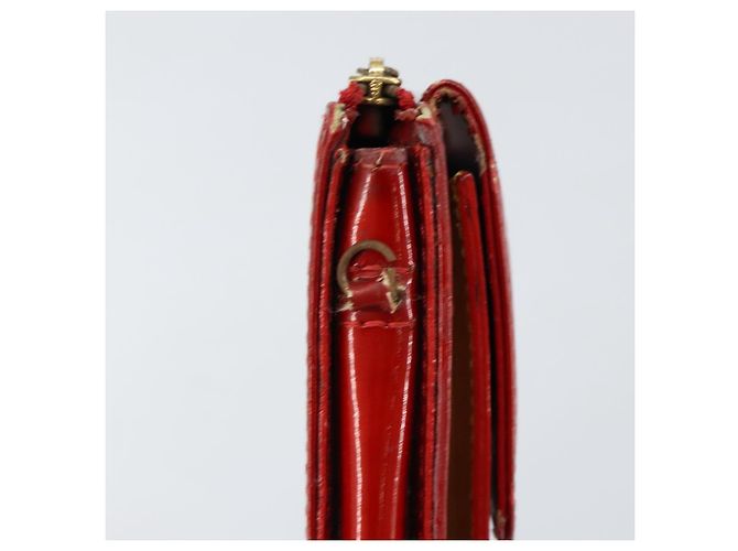 LOUIS VUITTON Bolsa Accesorio Motto Monogram Vernis Roja M91137 LV Auth gh1058 - vista 9