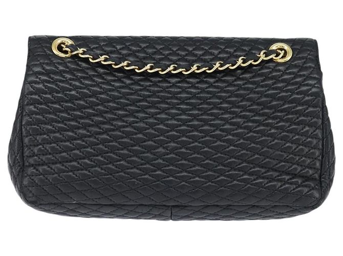 BALLY Borsa a Spalla con Catena Pelle Nera Oro Auth BA7302 Nero D'oro - vista 2