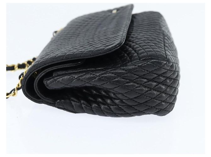 BALLY Borsa a Spalla con Catena Pelle Nera Oro Auth BA7302 Nero D'oro - vista 3