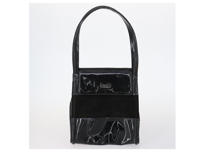 Borsa Tote GUCCI in suede, tela e nylon 4 pezzi Nero Avorio Auth bs30282 Crudo - vista 2