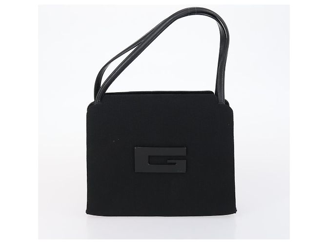 Borsa Tote GUCCI in suede, tela e nylon 4 pezzi Nero Avorio Auth bs30282 Crudo - vista 20