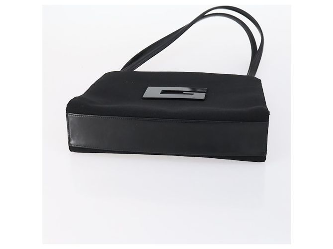 Borsa Tote GUCCI in suede, tela e nylon 4 pezzi Nero Avorio Auth bs30282 Crudo - vista 24