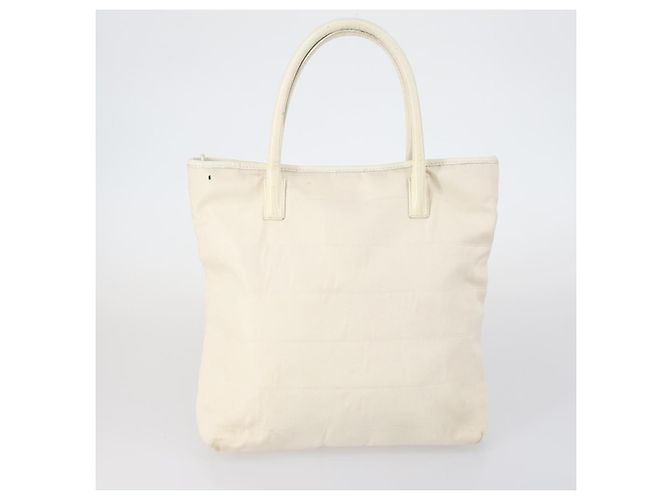 Borsa Tote GUCCI in suede, tela e nylon 4 pezzi Nero Avorio Auth bs30282 Crudo - vista 8