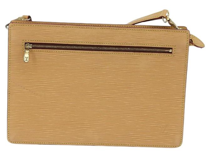 LOUIS VUITTON Borsa a Spalla Epi Angian Beige M52116 LV Auth BA7220 - vista 13
