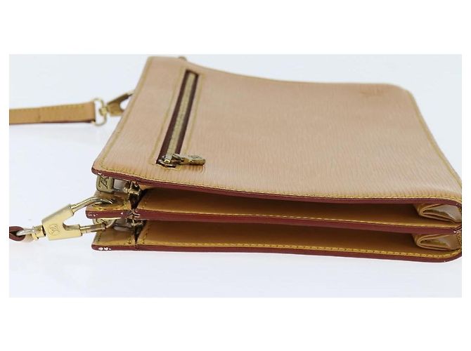 LOUIS VUITTON Borsa a Spalla Epi Angian Beige M52116 LV Auth BA7220 - vista 3