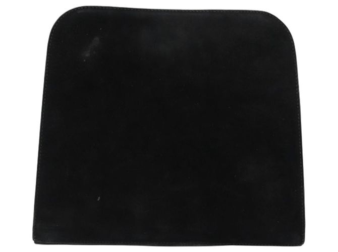 Borsa a spalla Gancini in suede nero e oro Salvatore Ferragamo Auth fm4930 D'oro - vista 3