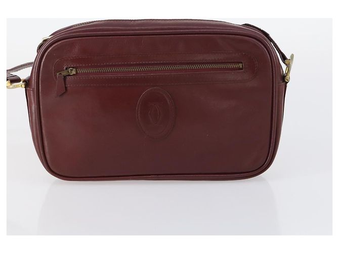 Cartier Borsa a spalla Must Line in pelle 2Set Bordeaux Auth bs30274 Bordò - vista 10
