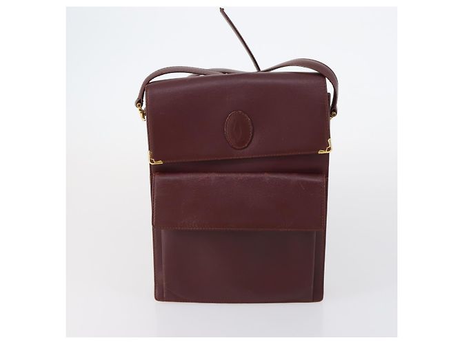 Cartier Borsa a spalla Must Line in pelle 2Set Bordeaux Auth bs30274 Bordò - vista 2