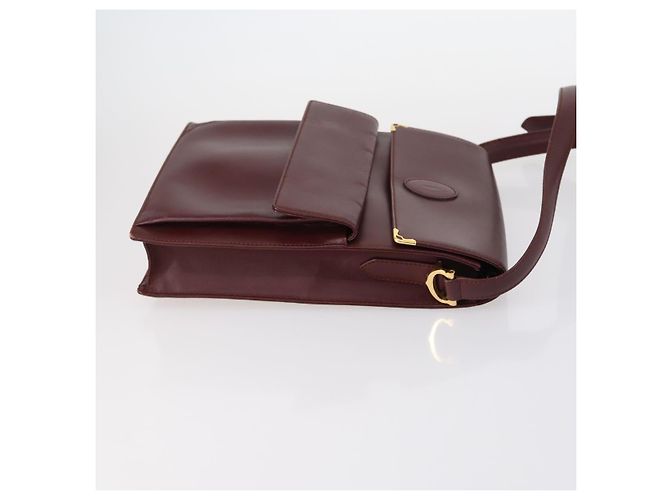 Cartier Borsa a spalla Must Line in pelle 2Set Bordeaux Auth bs30274 Bordò - vista 4