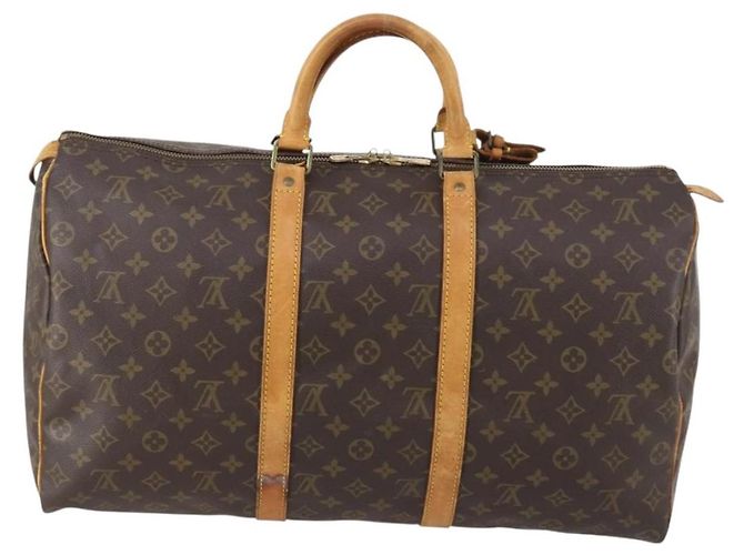 LOUIS VUITTON Monogram Keepall 50 Boston Bag M41426 LV Auth bs29527 - view 2