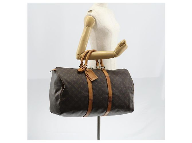 LOUIS VUITTON Monogram Keepall 50 Boston Bag M41426 LV Auth bs29527 - view 23