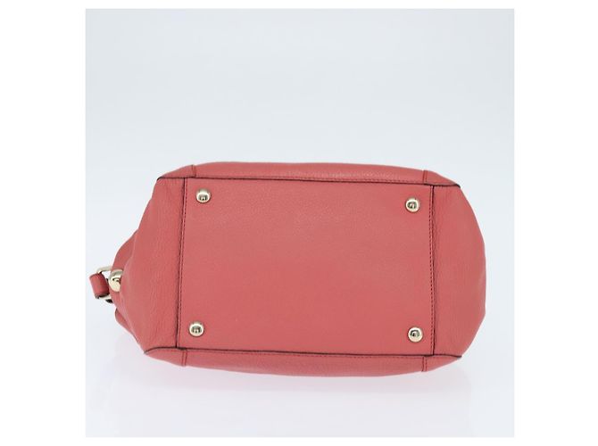 Chloé Borsa a Mano in Pelle Chloe Bridget 2 in 1 Rosa Oro Auth BA7368 D'oro - vista 11