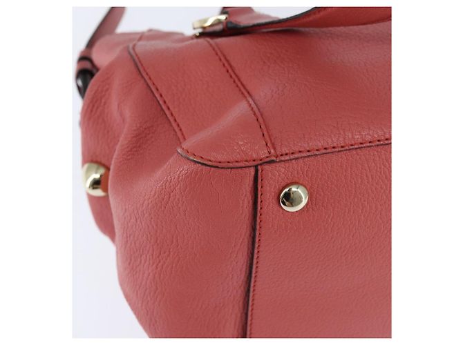 Chloé Borsa a Mano in Pelle Chloe Bridget 2 in 1 Rosa Oro Auth BA7368 D'oro - vista 14