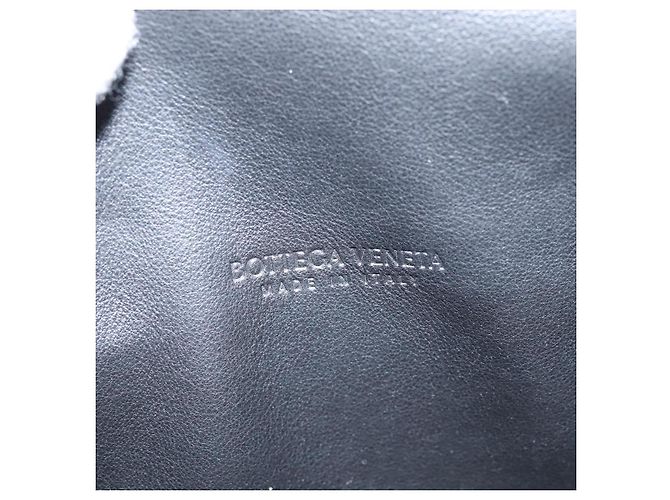 Autre Marque Marsupio in Pelle Intrecciato Nero Argento Auth bs30383 - vista 11