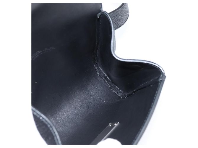 Autre Marque Marsupio in Pelle Intrecciato Nero Argento Auth bs30383 - vista 18