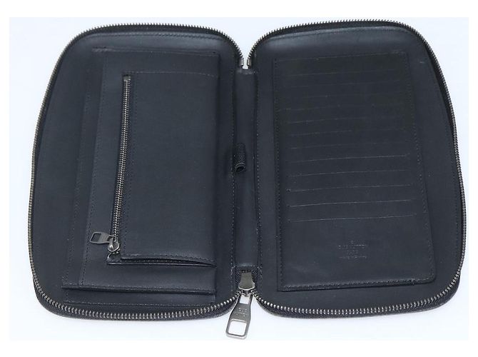 LOUIS VUITTON Organizer Damier Infini Borsa Atholl Nera N41382 LV Auth BA6356 Nero - vista 10