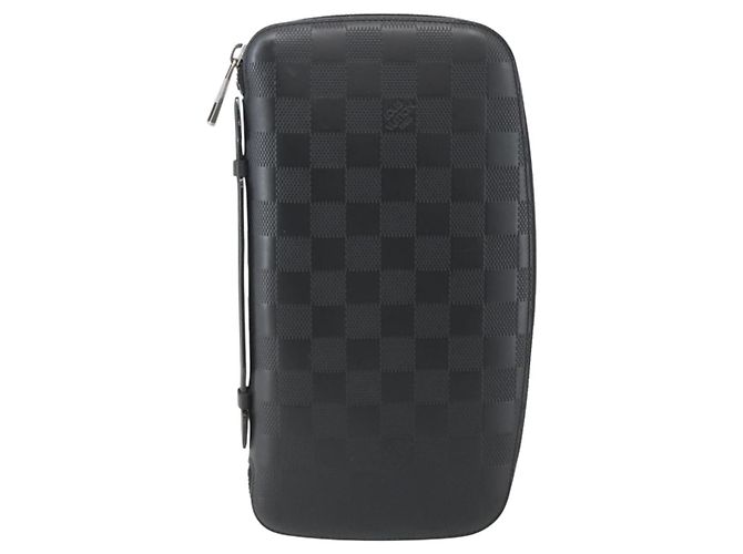LOUIS VUITTON Organizer Damier Infini Borsa Atholl Nera N41382 LV Auth BA6356 Nero - vista 13