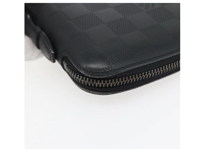LOUIS VUITTON Organizer Damier Infini Borsa Atholl Nera N41382 LV Auth BA6356 Nero - vista 14