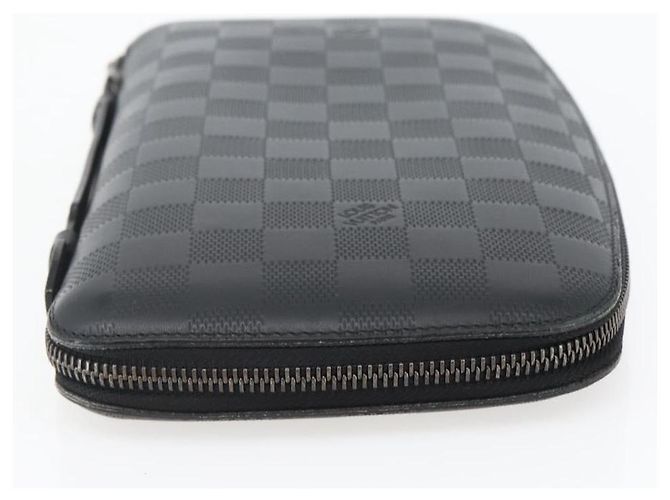 LOUIS VUITTON Organizer Damier Infini Borsa Atholl Nera N41382 LV Auth BA6356 Nero - vista 6