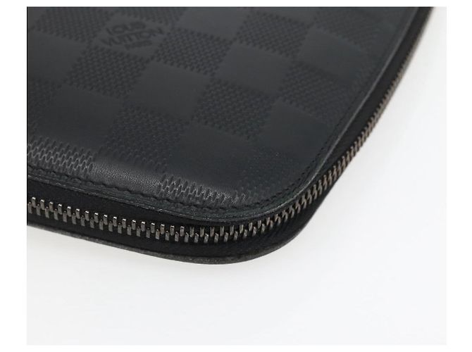 LOUIS VUITTON Organizer Damier Infini Borsa Atholl Nera N41382 LV Auth BA6356 Nero - vista 7