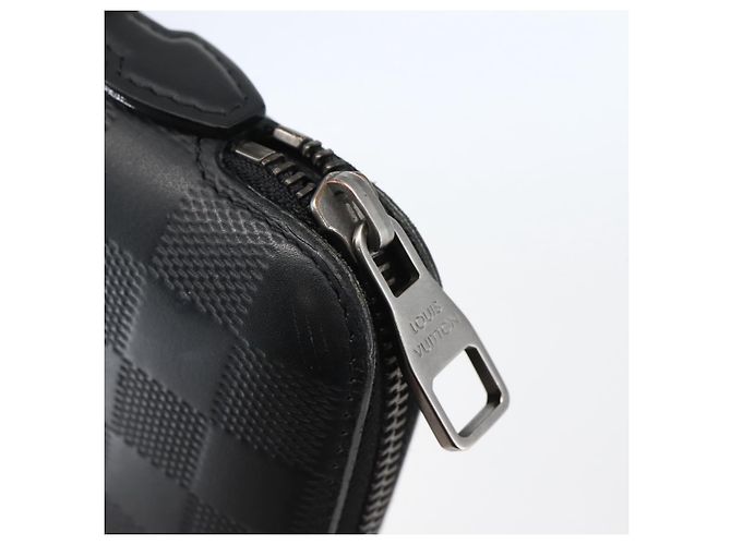 LOUIS VUITTON Organizer Damier Infini Borsa Atholl Nera N41382 LV Auth BA6356 Nero - vista 9
