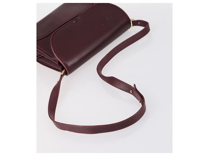 BALLY Borsa a Spalla in Pelle 3 Pezzi Marrone Nero Bordeaux Auth BA4812 Bordò - vista 5