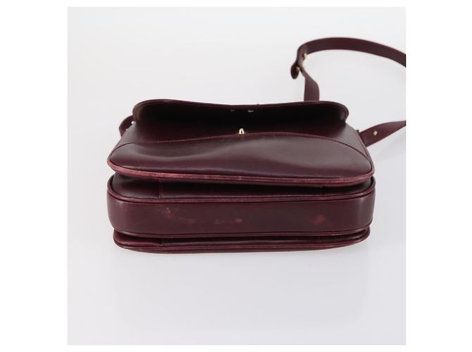 BALLY Borsa a Spalla in Pelle 3 Pezzi Marrone Nero Bordeaux Auth BA4812 Bordò - vista 7