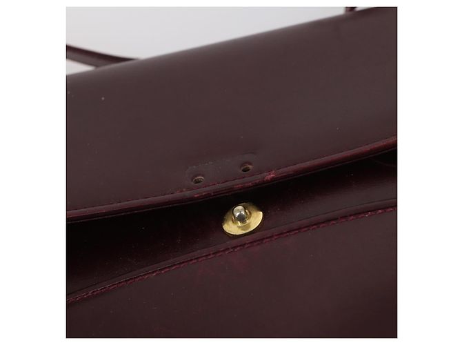 BALLY Borsa a Spalla in Pelle 3 Pezzi Marrone Nero Bordeaux Auth BA4812 Bordò - vista 8