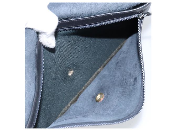 Borsa a mano Christian Dior in pelle nera e oro Auth 143761 Nero D'oro - vista 12