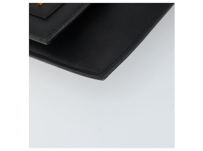 Borsa a mano Christian Dior in pelle nera e oro Auth 143761 Nero D'oro - vista 14