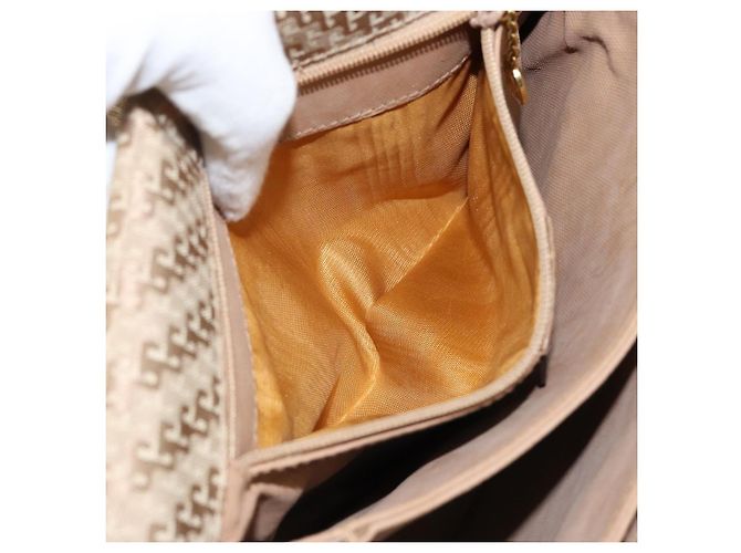 Borsa a Spalla GUCCI Tela Beige Oro 001 113 0712 Auth BA6105 D'oro - vista 11