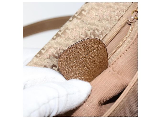 Borsa a Spalla GUCCI Tela Beige Oro 001 113 0712 Auth BA6105 D'oro - vista 12