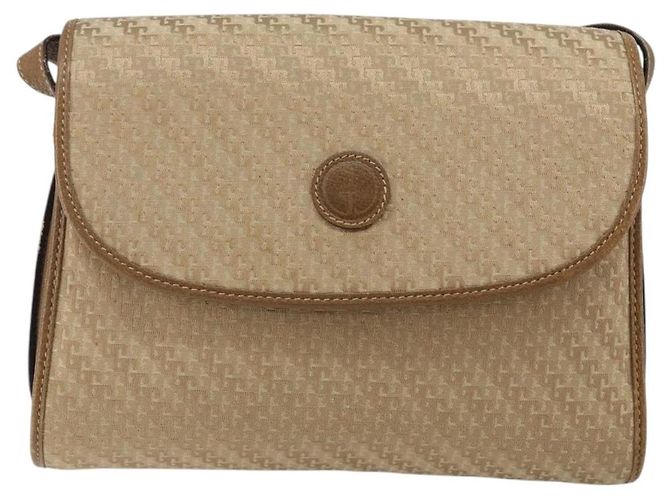 Borsa a Spalla GUCCI Tela Beige Oro 001 113 0712 Auth BA6105 D'oro - vista 13