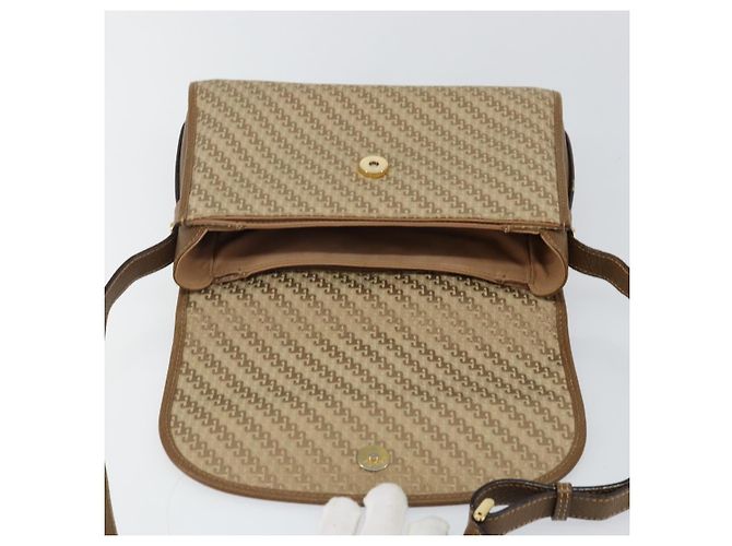 Borsa a Spalla GUCCI Tela Beige Oro 001 113 0712 Auth BA6105 D'oro - vista 18