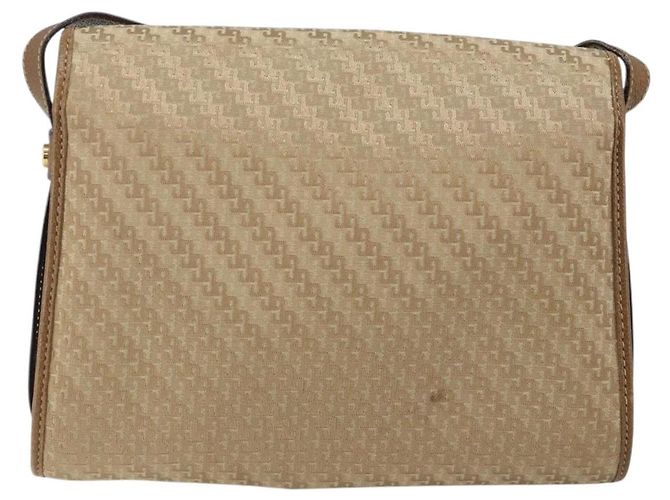 Borsa a Spalla GUCCI Tela Beige Oro 001 113 0712 Auth BA6105 D'oro - vista 2