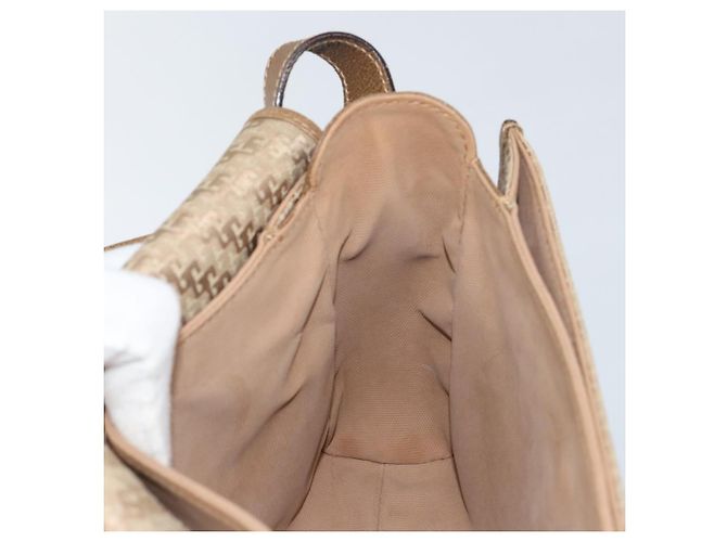 Borsa a Spalla GUCCI Tela Beige Oro 001 113 0712 Auth BA6105 D'oro - vista 20
