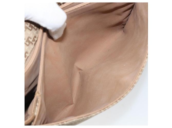 Borsa a Spalla GUCCI Tela Beige Oro 001 113 0712 Auth BA6105 D'oro - vista 23