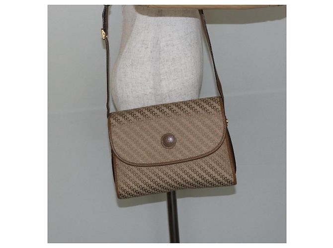 Borsa a Spalla GUCCI Tela Beige Oro 001 113 0712 Auth BA6105 D'oro - vista 24