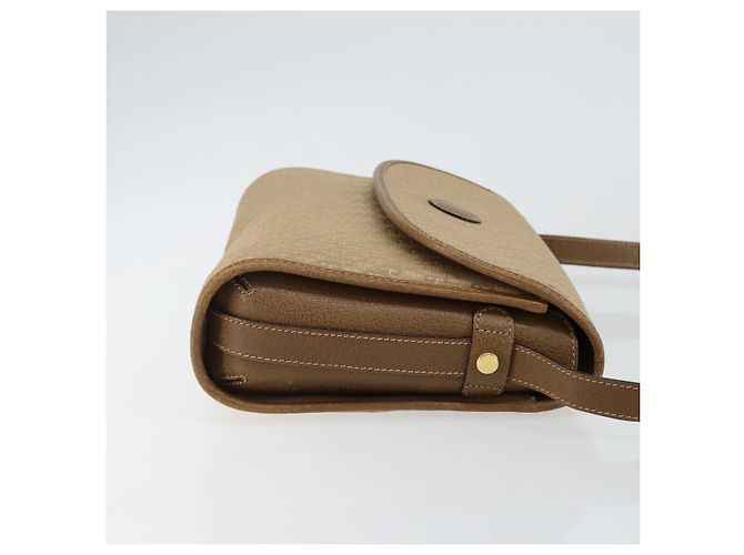 Borsa a Spalla GUCCI Tela Beige Oro 001 113 0712 Auth BA6105 D'oro - vista 3