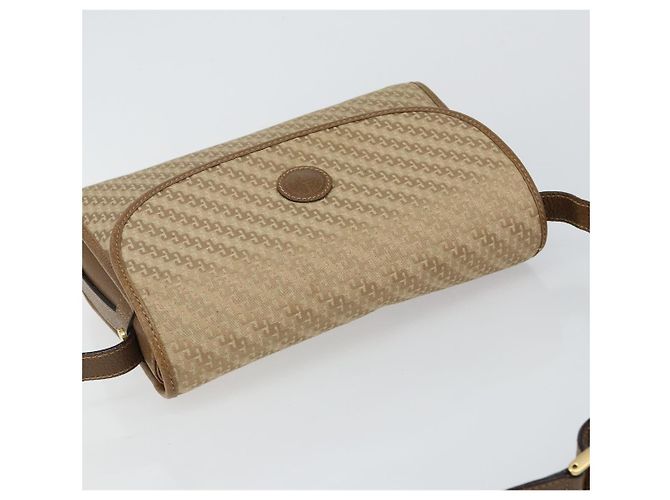 Borsa a Spalla GUCCI Tela Beige Oro 001 113 0712 Auth BA6105 D'oro - vista 6