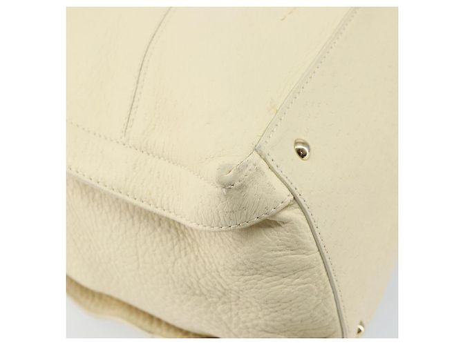 Borsa a Spalla Gancini in Pelle Oro Beige Auth 143218 di Salvatore Ferragamo - vista 14
